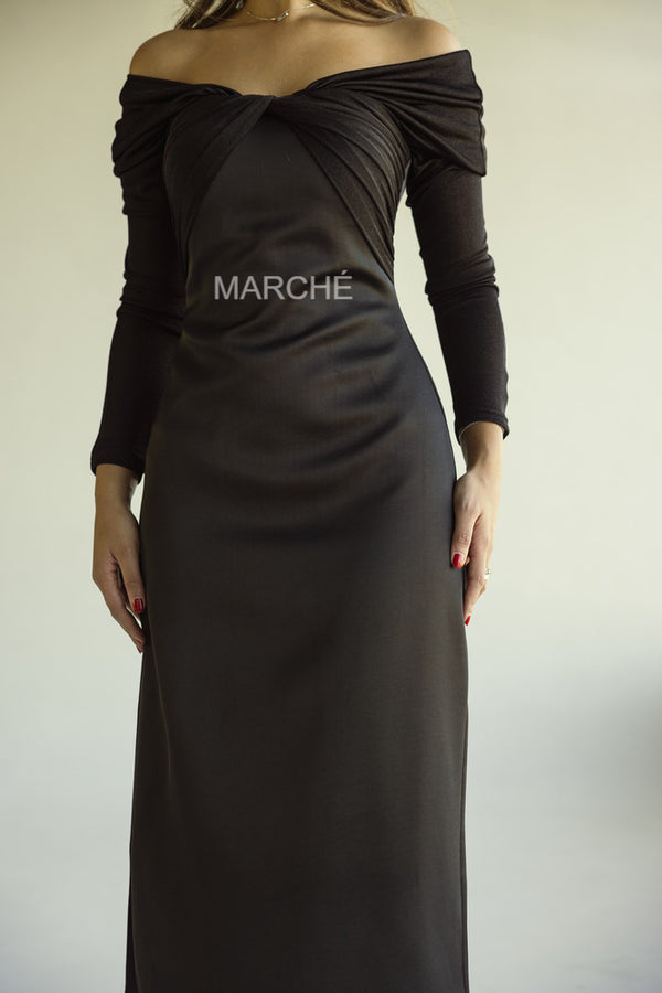 V-neck Velvet Solid Color Knit Cross Slim Long Sleeve