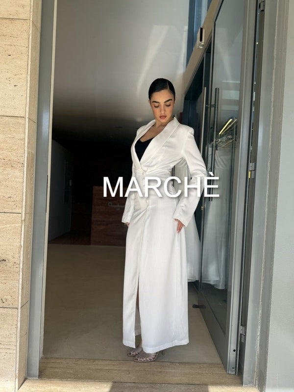 SLIM WHITE  LONG BODYCON