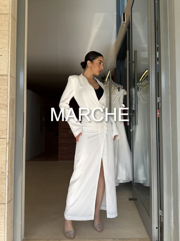 SLIM WHITE  LONG BODYCON