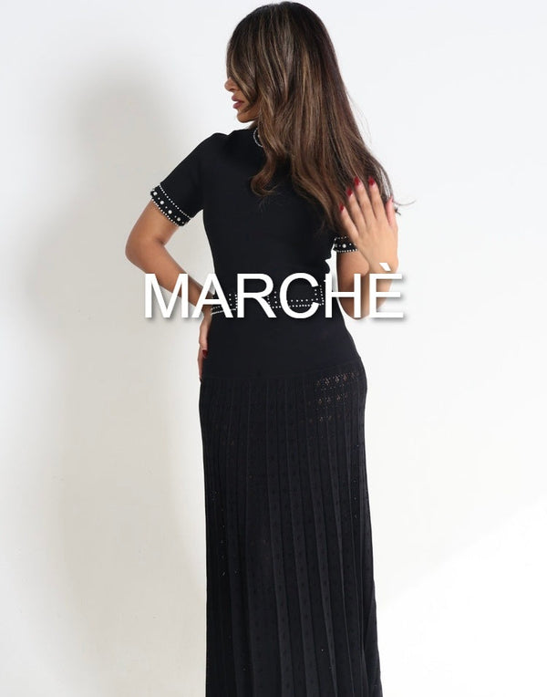 BEADED KNIT DRESS