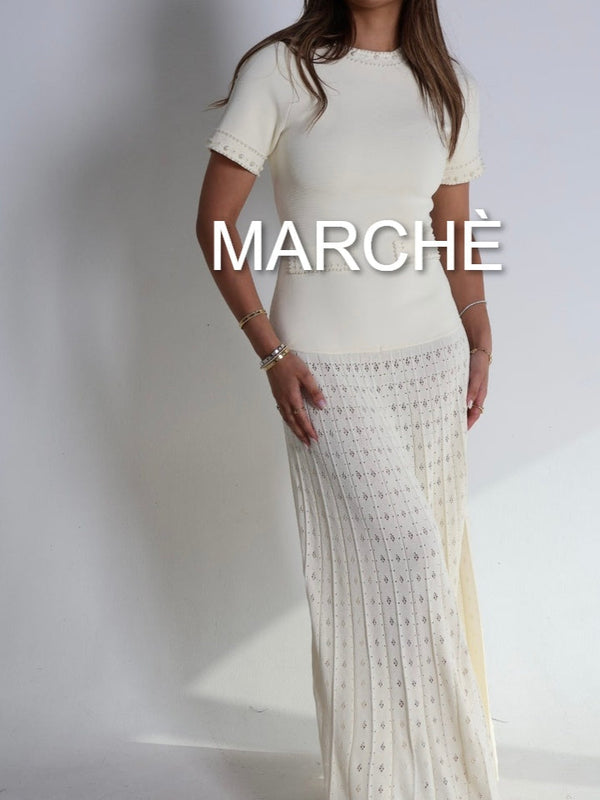 BEADED KNIT DRESS