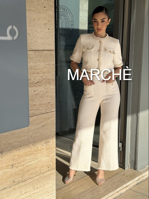 2 SET TWEED TOP & PANTS