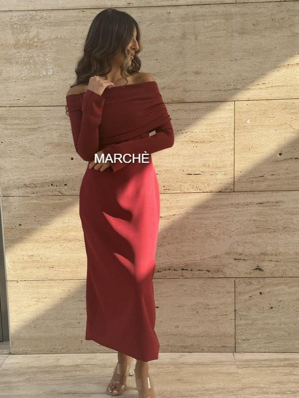 OFFSHOULDER STYLE LONG SLEEVE