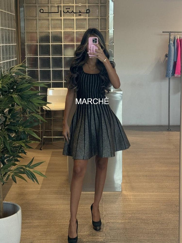 GLITTERED MINI DRESS