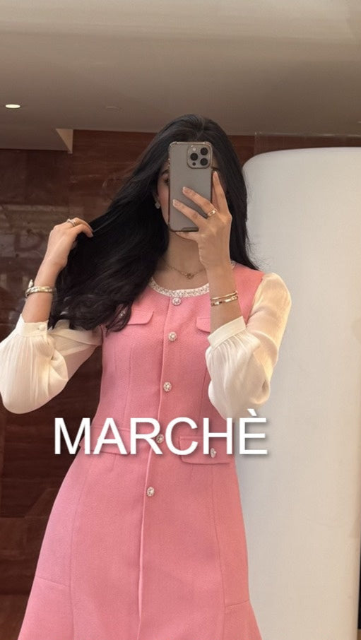 SHELL PINKY LONG SLEEVE MINI