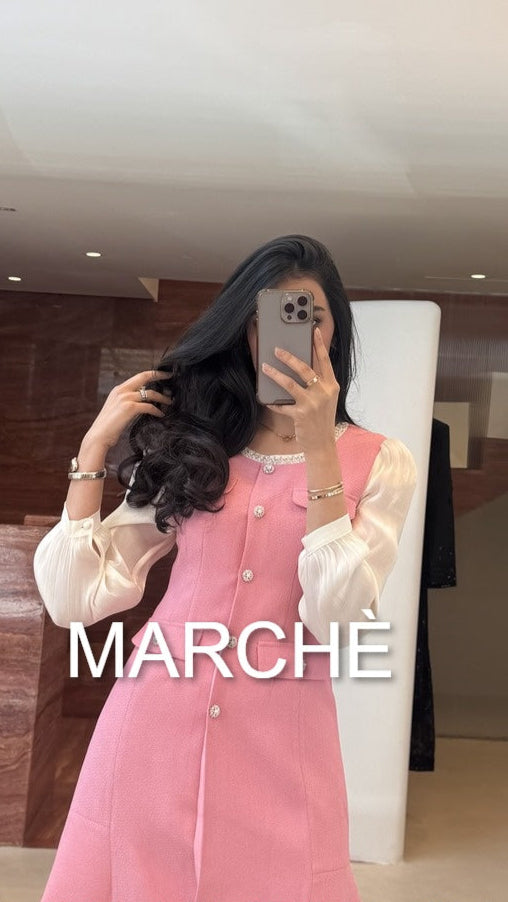 SHELL PINKY LONG SLEEVE MINI