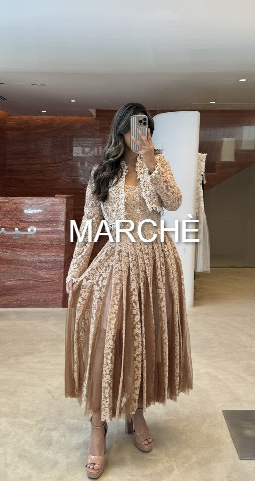 COAT SLIP LACE DRESS