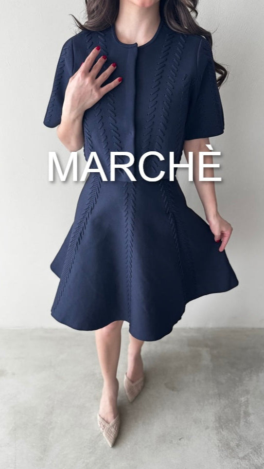 KNIT CARDIGAN +STRAP DRESS