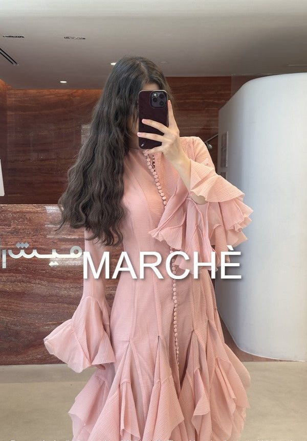 SWEET SOLID BUBBLE SKIRT LONG