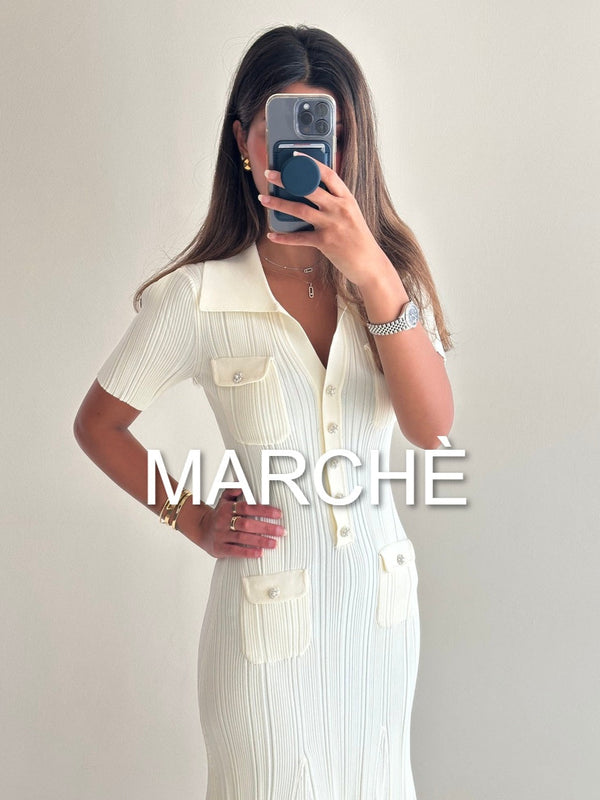 VERSATILE DIAMOND KNIT DRESS