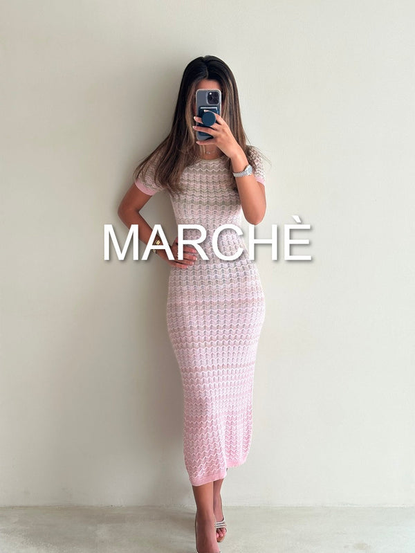 GRADIENT KNITTED ROUND COLLAR