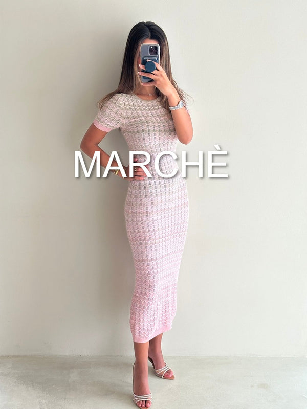 GRADIENT KNITTED ROUND COLLAR
