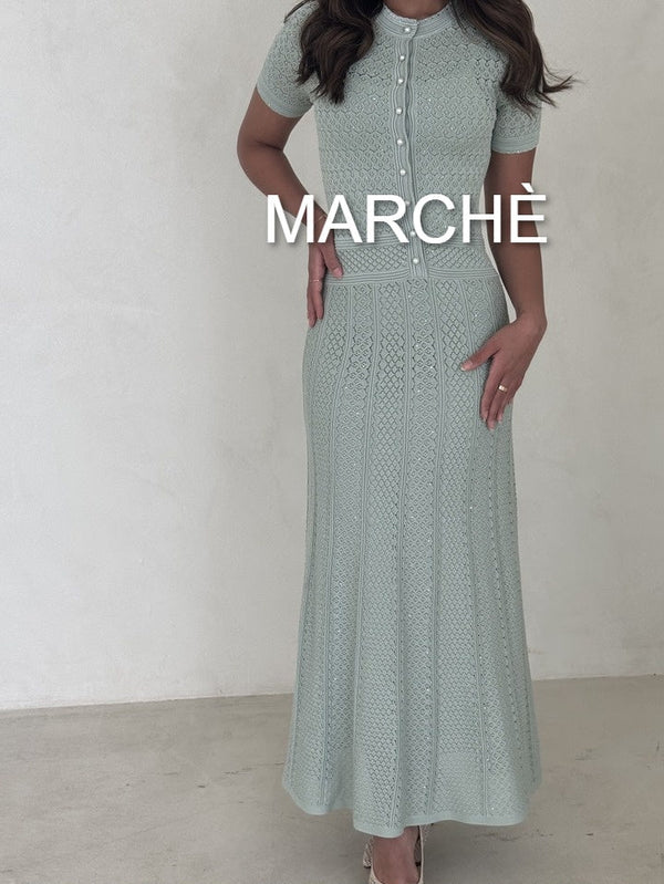 KNITTED WITH PEARL BUTTONS