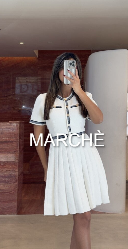 PLEATED SHORT DRESS