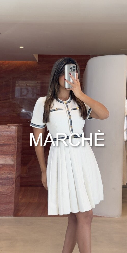 PLEATED SHORT DRESS