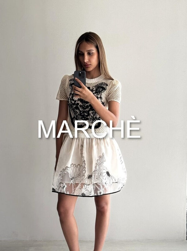 O-NECK EMBROIDERY LACE CROCHET