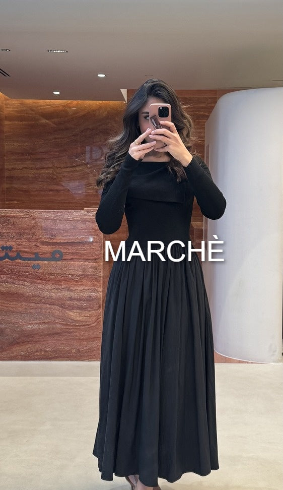 SLIMMING SLASH NECK SOLID