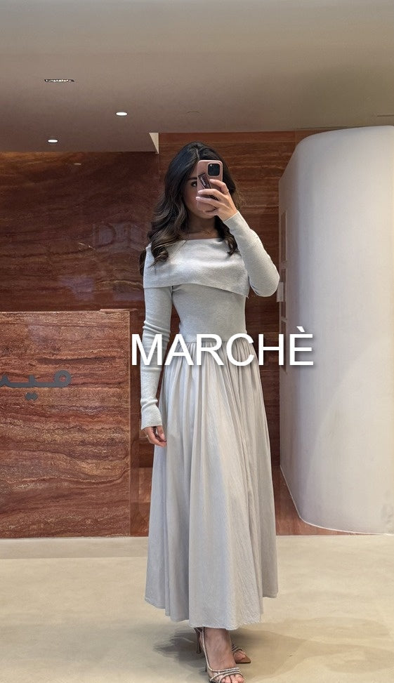 SLIMMING SLASH NECK SOLID