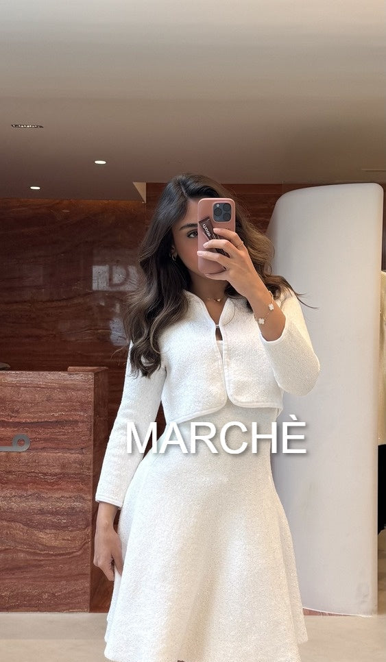 2 SET KNITWEAR CARDIGAN + DRESS
