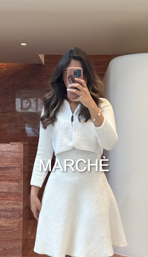 2 SET KNITWEAR CARDIGAN + DRESS