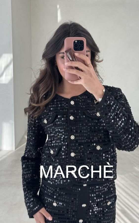 2 SET CARDIGAN JACKET + SKIRT