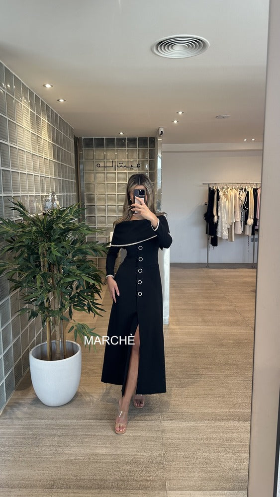 OFF SHOULDER WITH PEARL LINING