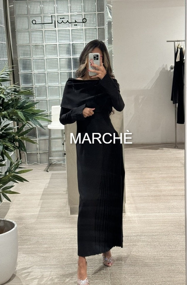 DIAGONAL COLLAR FLARE SLEEVE