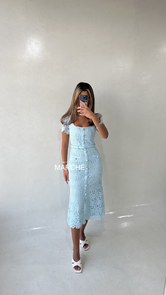 RHINESTONE LACE SQUARE COLLAR