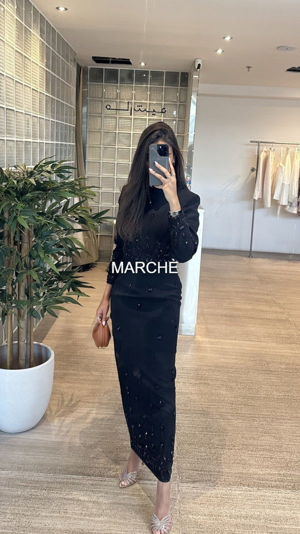 2 PC SET Stand Collar Top Zip Back Cropped Tops Long Skirts