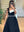 DIAGONAL COLLAR SLEEVELESS MID-CALF DRESS