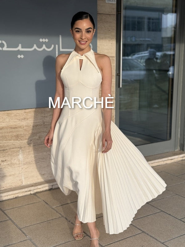 Sleeveless  Spliced Zipper Dress