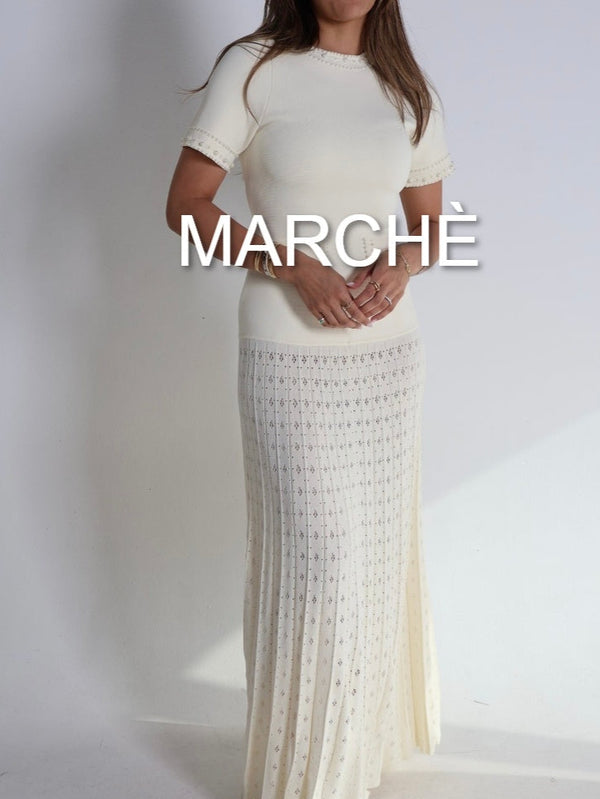 BEADED KNIT DRESS