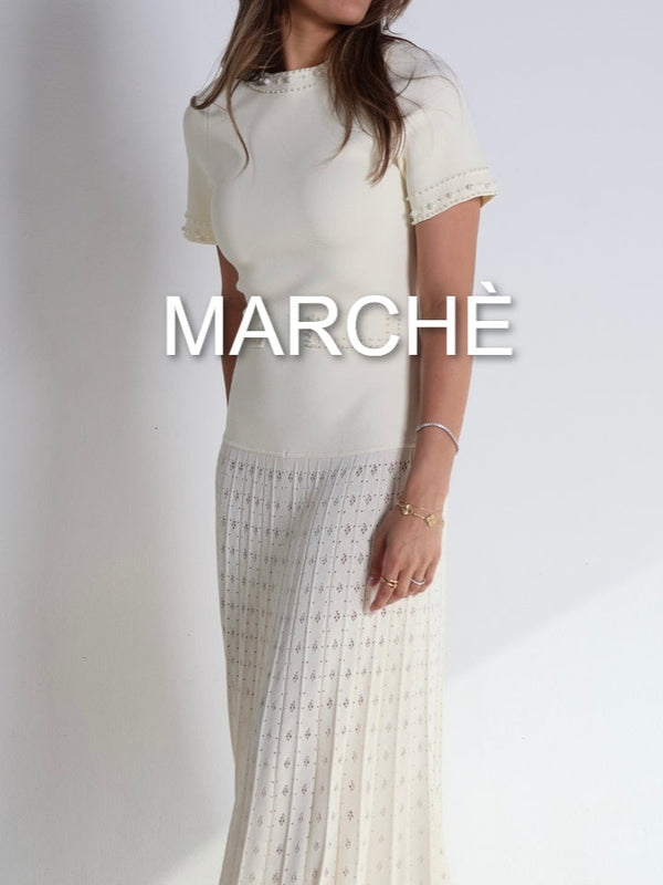 BEADED KNIT DRESS
