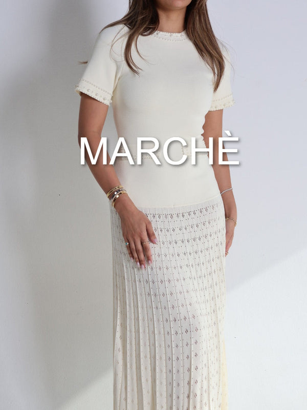 BEADED KNIT DRESS