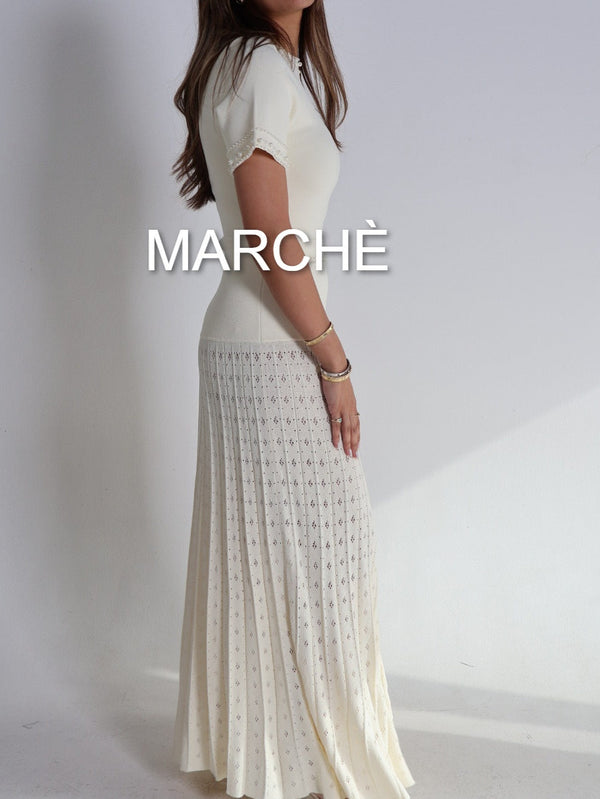BEADED KNIT DRESS