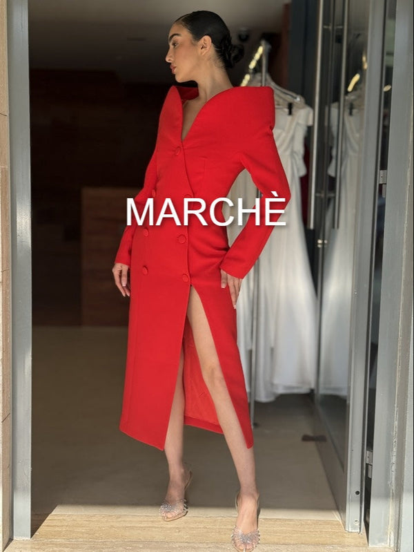 STAND UP COLLAR DRESS