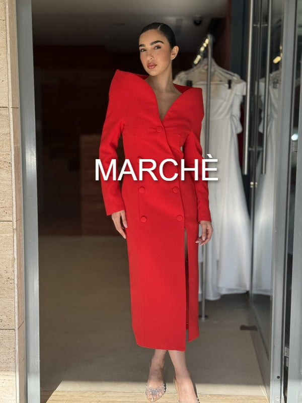 STAND UP COLLAR DRESS
