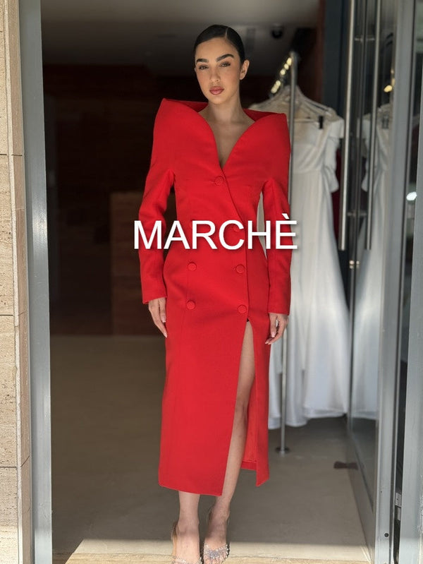 STAND UP COLLAR DRESS