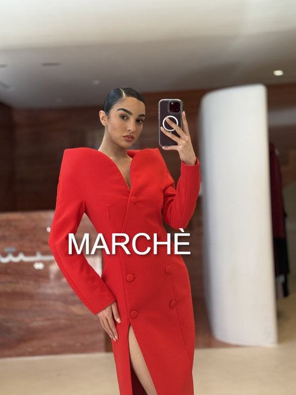 STAND UP COLLAR DRESS