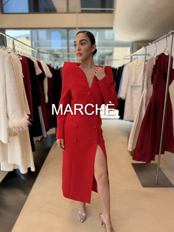STAND UP COLLAR DRESS