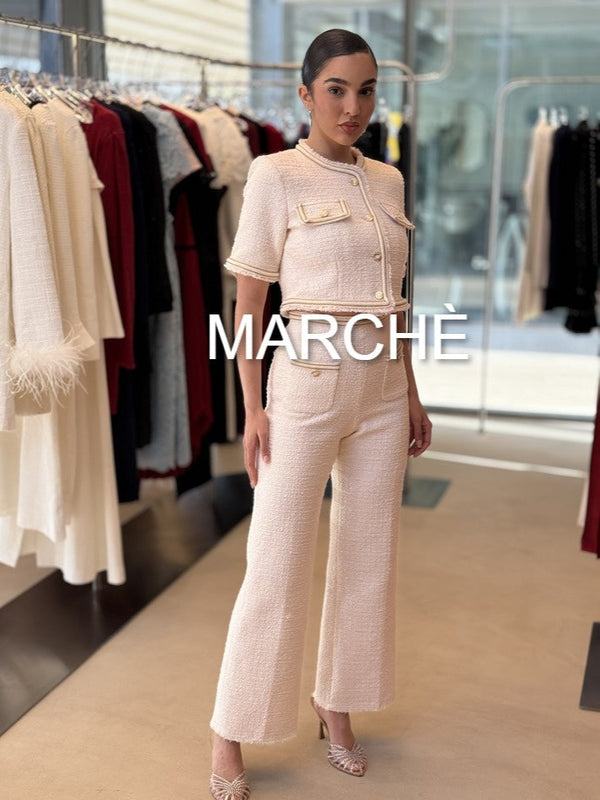 2 SET TWEED TOP & PANTS