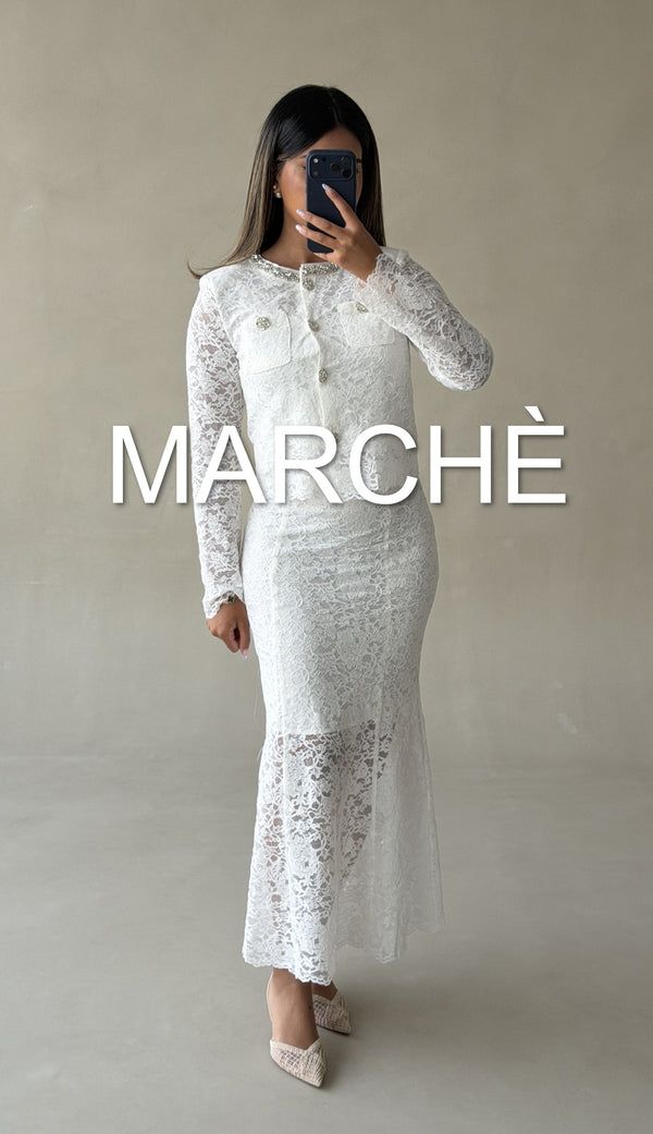 LACE SET LONG SLEEVE+SKIRT