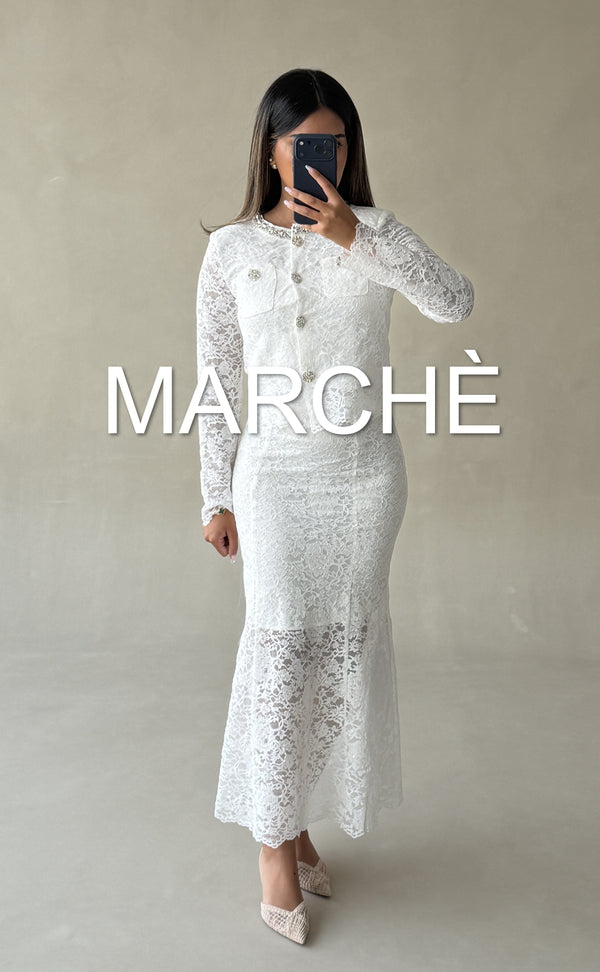LACE SET LONG SLEEVE+SKIRT