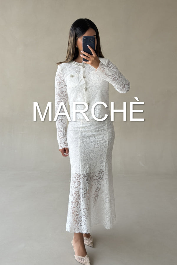 LACE SET LONG SLEEVE+SKIRT