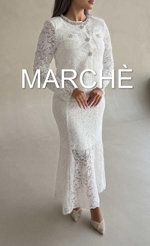 LACE SET LONG SLEEVE+SKIRT