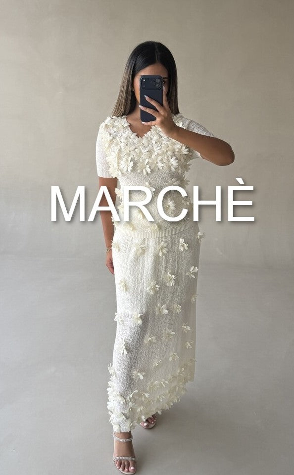 3D FLOWER TOP+SKIRT