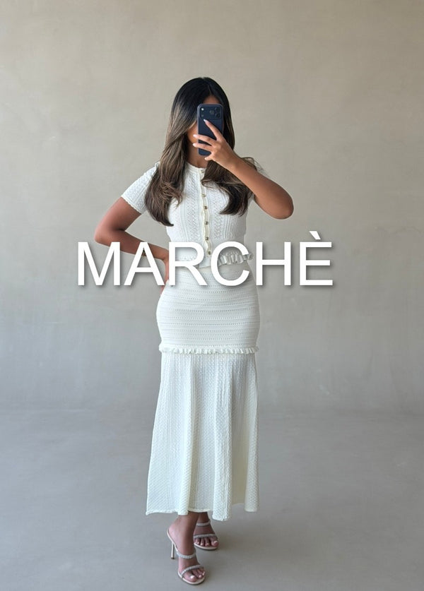 TWISTED KNITTED TOP + SKIRT