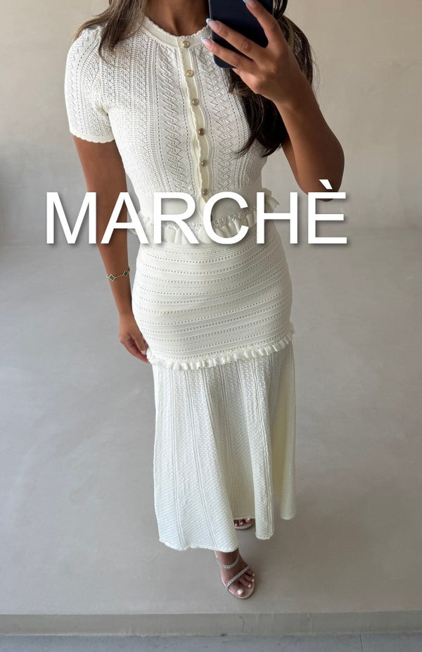 TWISTED KNITTED TOP + SKIRT