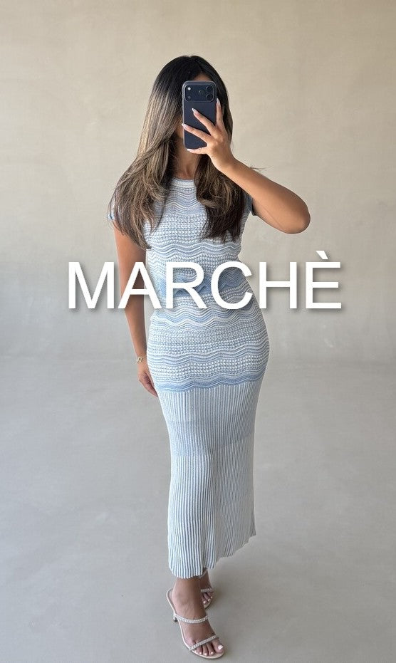 STRIPE KNITTED TOP+SKIRT
