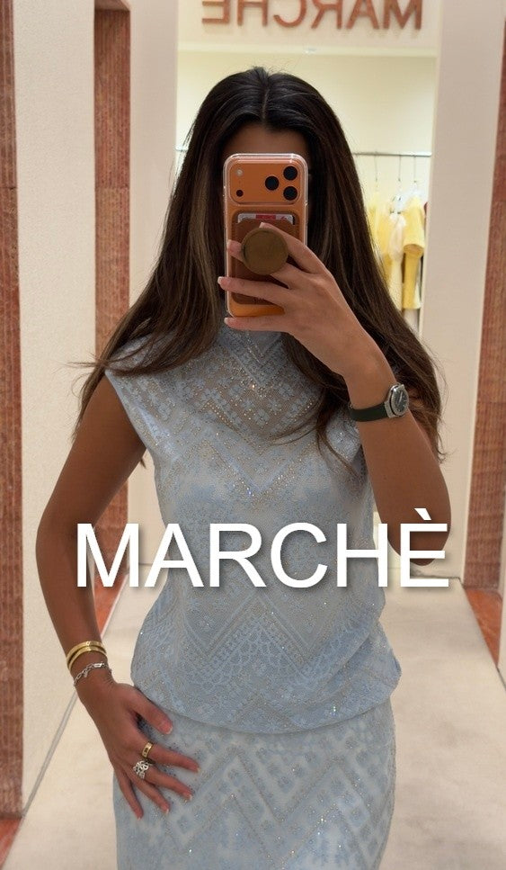 ELEGANT SHORT SLEEVE TOP+SKIRT